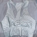 Betsey Johnson Blue And White Twist Sports Bra Photo 4
