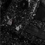 EXPRESS NWT High Waisted Sequin Bermuda Shorts SZ-2 BLACK Photo 7