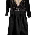 Eliza J NWT . Lace & Faille Mini Dress Size 4 Nordstrom Cocktail Evening Formal Photo 2