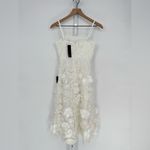 Lulus Glamour Garden White 3D Floral Embroidered Midi Dress Size XS Photo 9