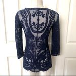 Kenar  blue sheer lace top XS Photo 4