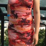 PacSun Bodycon Tie Up Satin Mini Dress Photo 0