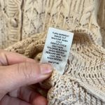 Joie  Size Large Knit Cardigan Sweater Cream Preppy Textured Button Front Photo 5