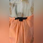 Boston Proper  Ombre
Butterfly Dress A-Line Peach Teal Metallic Gold Sz XS Photo 5