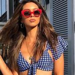 Show Me Your Mumu Gingham Bikini Top Sz Sm Photo 2