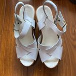 Topshop  Lyrical White Leather Platform Heels Photo 1