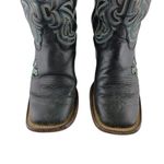 Tony Lama  Boots Womens Size 5.5B Cross Stitched Black Western Cowgirl Rodeo Photo 3