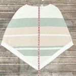 Barefoot Dreams Cozy Chic Ultra Lite Stripe Ocean Breeze Poncho NWT *Staining* Photo 8