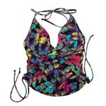 Victoria's Secret Y2K Victoria Secret butterfly Swim Top halter neck Colorful 36B ruched fairy Photo 0