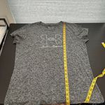 Under Armour  Gray Space Dye Short Sleeve Heatgear Graphic Activewear Top Size XL Photo 6