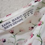 ZARA NWT  Top BlouseWomens Size M Floral Wrap Ruffle‎ Sleeve Open Back Photo 10