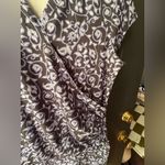 Athleta purple and White faux wrap floral Mini Dress Photo 2