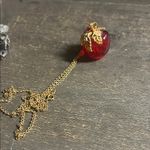Avon Elegant Red Apple Pendant Necklace Photo 0