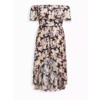 Torrid Midi Gauze Off-Shoulder Walk-Through Romper Dress Size 1X NWT Photo 1