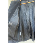 Nordstrom VTG Gallery Virgin Wool Cashmere Coat Black Fur Hood Classic Italy Photo 5