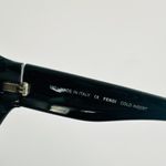 Fendi  Oversized Black Gradient Lense Sunglasses Made in Italy Large Cat Wrap Photo 6