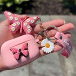 Pink Butterfly Charm AirPod Pro Case Photo 0