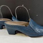 Rialto Comfort Vette Womens Blue Croc Print Mules Size 9.5M SKU 6421 Photo 0