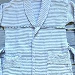 Women’s 100% Cotton White Waffle Knit Robe with Eyelet Accent Trim Size undefined Photo 10