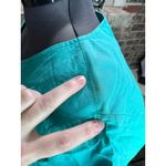 shirt dress 1980s teal green pockets bright Blue Size 14 Photo 2