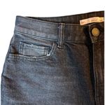 SO  Jeans Womens 7 28W Black Stretch High Rise Straight Leg Distressed Raw Hem Photo 4