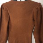 HYFVE  brown puffer sleeves sweater dress size large ladies cute modest Photo 10