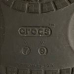 Crocs women’s Black and Purple Tie-Dye Slide Sandals size 9 Photo 8