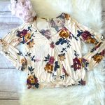 About A Girl  Floral Women’s Blouse Size Large Photo 0