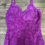Morgan & Co. Fuchsia Lace Maxi Dress Purple Size undefined Photo 5