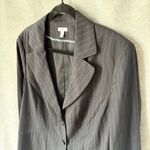 Semantiks Black with Blue Pinstripe size 14W 2 Button Closure Blazer New Photo 3