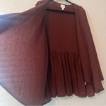 LuLaRoe  Shirley XLarge Kimono Open Cardigan Solid Textured BROWN #213 Photo 2