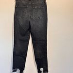 REWASH  Black Rough Hem Jeans Photo 4