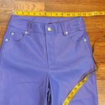 VERO MODA Women’s XS Purple Faux Leather Pleather Vegan Straight Leg Pants Rave Photo 1