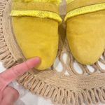 Birdies  The Ani Marigold Yellow Fringe Suede Mule Slides Size 10.5 Photo 3