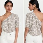Rails Jayla One Shoulder Pull Over Top Size XL Cafe Floral Photo 1