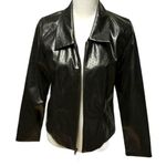 Vintage Monika Turtle Unique coated linen jacket Size M Photo 0