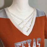 NWOT Small Texas Longhorns Ladies’ Crisscross Strappy Jersey Top Orange Photo 3