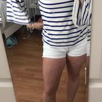 Banana Republic Blue And White Stripped Shirt  Photo 0