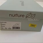 Nurture Wedge Sandal Sersey Black Leather Zipper Wedge Sandals Size 10 NIB Photo 9