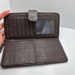 Coach Brown Signature Canvas Wallet Photo 6