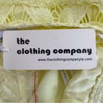 The Clothing Company Lemon Yellow Lace Dress Photo 5