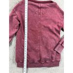 Pilcro  by Anthropologie Washed Burgundy Crewneck Drape Neck Sweatshirt Women M Photo 3