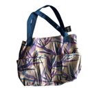 Salt Life New  Utopia Beach Tote Purple Blue Cream Birds of Paradise Pockets Photo 1