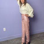 Bagatelle Vintage ‎ 100% Leather Pants in Pink Size 6 Fits Like a 0 Photo 7