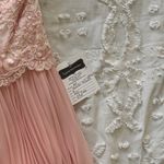 NWT Kimberly Boutique Light Pink Size 2 Beaded Silk Dress with Corset Back Photo 4