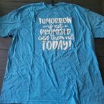 Gildan Softstyle Blue & white "Tomorrow is not promised, cuss them out today!" Photo 0
