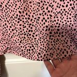 Abound  Pink Spotted‎ Long Sleeve Crop Top Ruched Sweetheart Neckline Size Small Photo 4