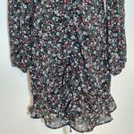 New Look Black Floral V-Neck Dress NWT Size 10 Wedding Guest Dress Photo 3