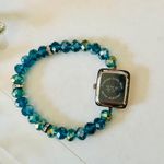 Geneva Blue Bead Bracelet Watch Photo 5