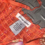 Y2k boho paisley dress spring classic orange casual classic Size M Photo 2